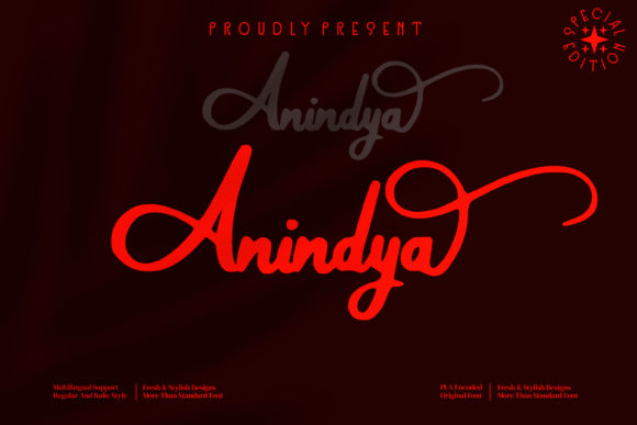 Anindya Font: Elevate Your Brand with Handwritten Style