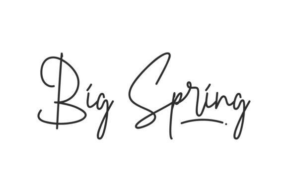 Big Spring Font: A Handwritten Typeface for Branding