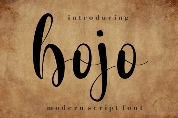 Bojo: A Script Font for Digital Branding