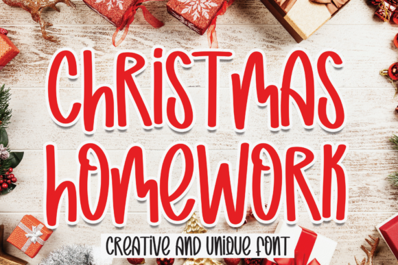 Christmas Homework: A Handwritten Font for Editorial Warmth