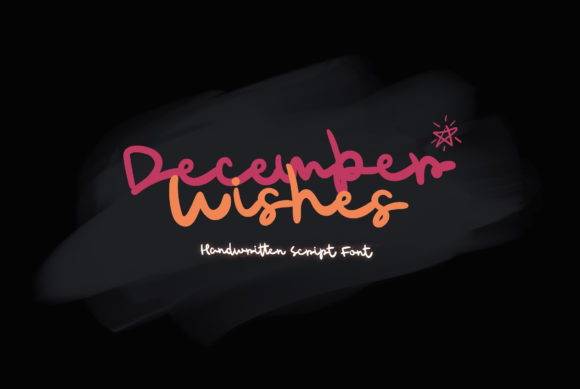 December Wishes: A Handwritten Font for Festive Branding