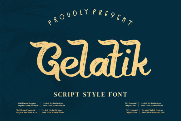 Gelatik: A Handwritten Font for Makers