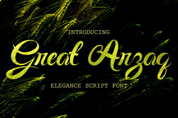 Great Arzaq Font for Crafters