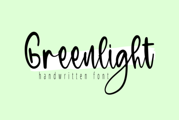 Greenlight: A Handwritten Font for Branding