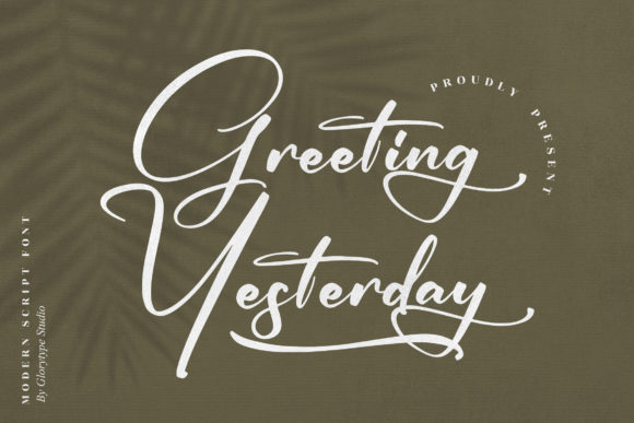 Greeting Yesterday: A Timeless Script Font for Editorial Design