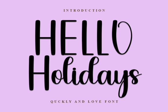 Hello Holidays: A Handwritten Font for Branding