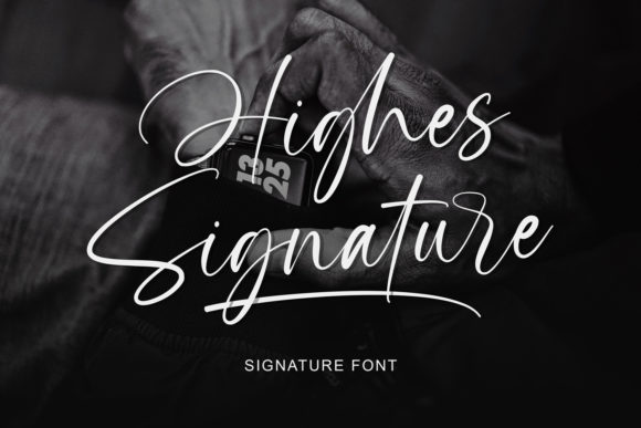 Highes Signature: A Modern Script Font for Web Design