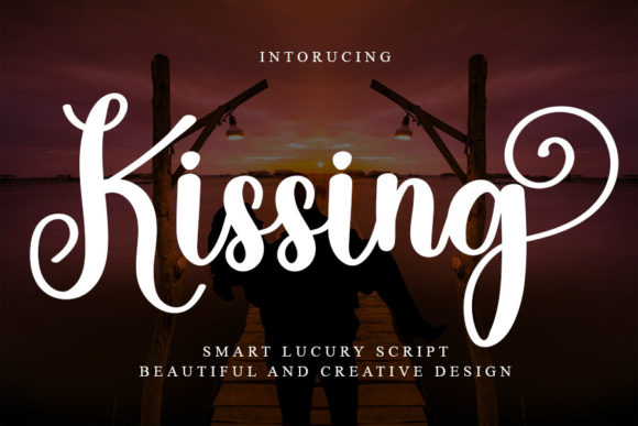 Kissing Font: A Handwritten Typeface for Editorial Design