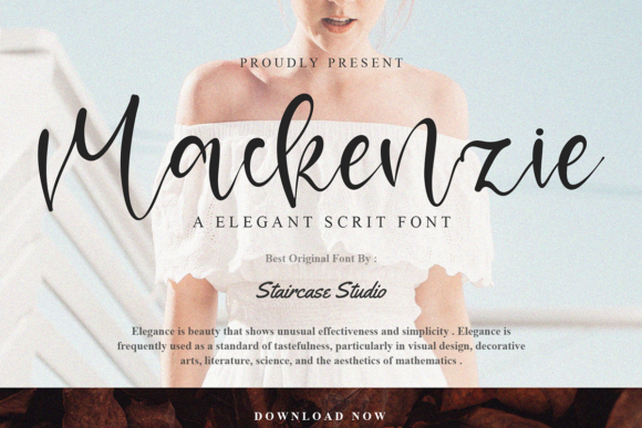 Mackenzie: A Graceful Script Font for Web Design