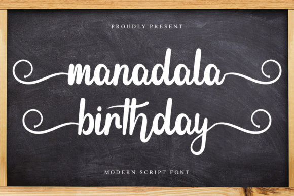 Manadala Birthday Font for Scroll-Stopping Designs