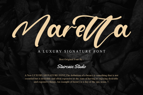 Maretta: A Chic Script Font for Modern Web Design