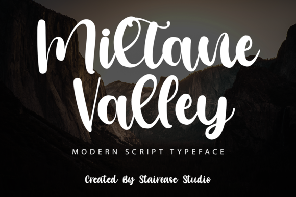 Miltane Valley: A Modern Script Font for Editorial Design