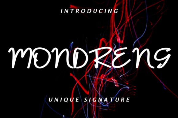 Mondreng: A Handwritten Font for Authentic Branding