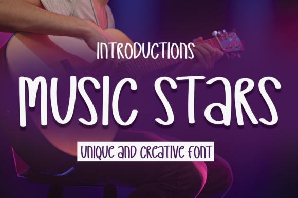 Music Stars: A Handwritten Font for Branding