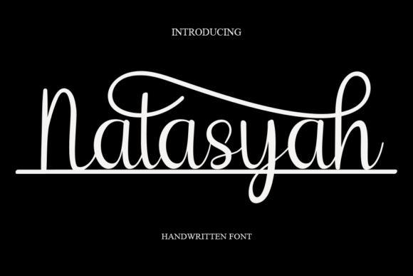 Natasyah: A Handwritten Font for Elegant Branding