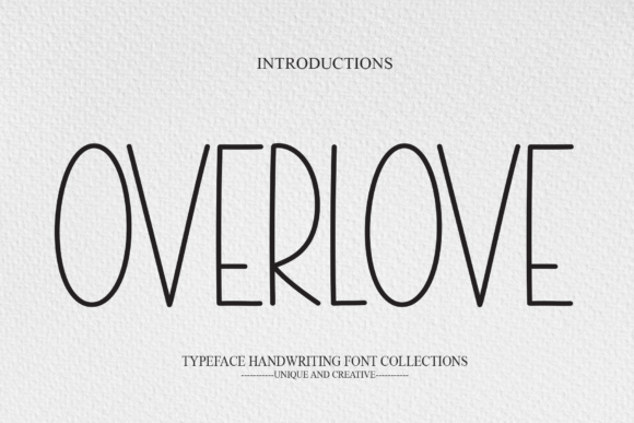 Overlove Font: A Handwritten Typeface for Polished Branding