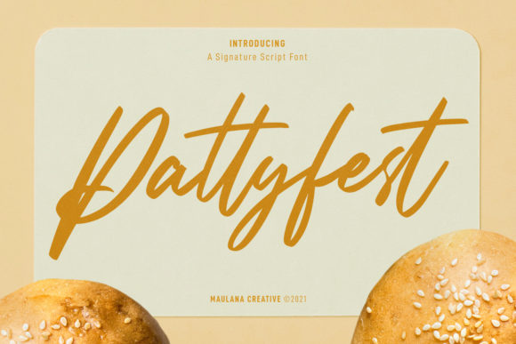 Pattyfest: A Casual Script Font for Editorial Design