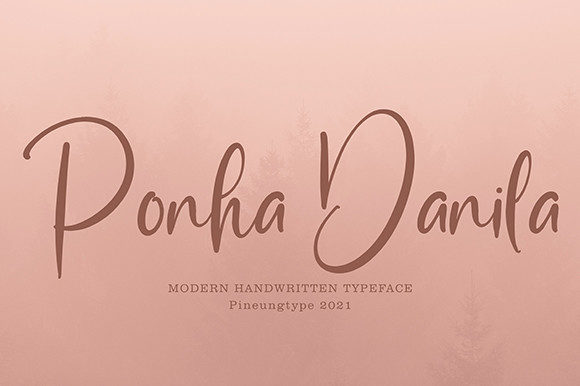 Ponha Danila: A Script Font That Elevates Brand Identity