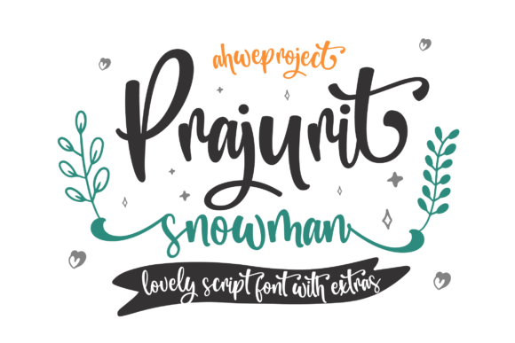 Prajurit Snowman: A Handwritten Font for Clear Campaigns