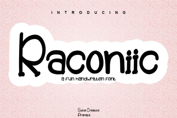 Raconiic Font: Elevating Brand Identity with Style