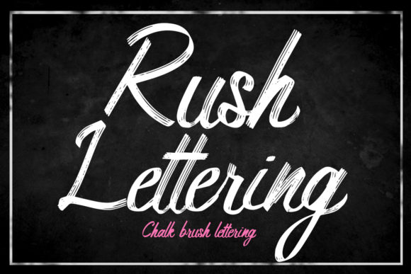 Rush Lettering: A Handwritten Typeface for Editorial Warmth