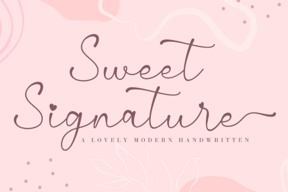 Sweet Signature Typeface for Elegant Branding