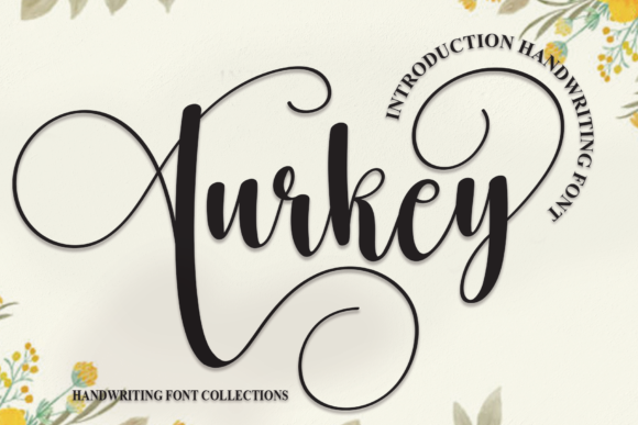 Turkey: A Refined Script Font for Editorial Design