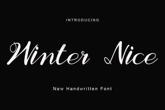 Winter Nice: A Handwritten Font for Modern Web Design